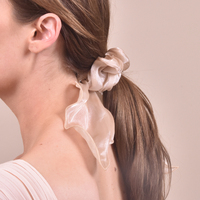 Clarissa High Gloss Bridal Style Scrunchie