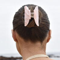 Everlee Rose Shimmer Hair Claw - Medium