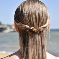 Charli Tortoise Twisted Resin Barrette