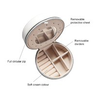 Vegan Leather Jewellery Storage Travel Case