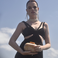 Benoite Artsy Resin Clutch 