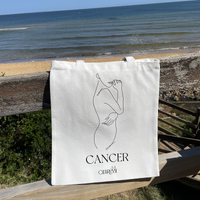 She Is Cancer Eco Zodiac Muse Tote Bag