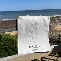 She Is Pisces Eco Zodiac Muse Tote Bag