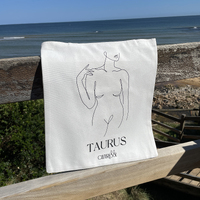 She Is Taurus Eco Zodiac Muse Tote Bag