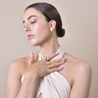 Eleonore Gold Vermeil Zircon Open Ring 