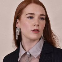 Juliet Crystal Diamante Earrings (my ears are pierced)