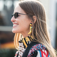 Jacqui Banana Fashionista Earrings (my ears are pierced)