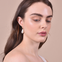 Mediterranean Baroque Pearl Drop Earrings (Imperfect)