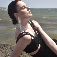 Bellatrix Catwalk Diamante Statement Earrings 