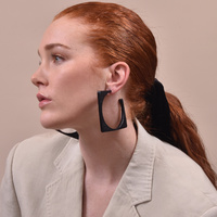 Alia Geo Oversized Statement Earrings