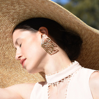 Skyla Golden Butterfly Earrings