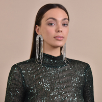 Aelda Oversized Catwalk Earrings (my ears are pierced)