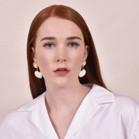 Mercy Shell Drop Earrings (my ears are pierced)