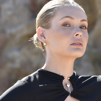 La Lumiere Modern Cocoon Earrings (Gold Vermeil)