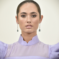 Annalee Crystal Drop Earrings (Aegean)