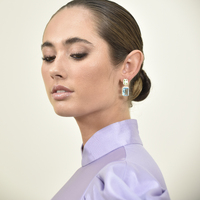 Marella Aqua Crystal Drop Earrings