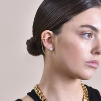 Lior Gold Vermeil Topaz Chain Cuff Earring (Single Piece)