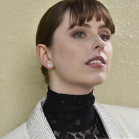 Tilda Dainty Bow Tie Earrings (Silver)