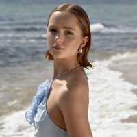 Sloane Chunky Droplet Earrings (Silver)