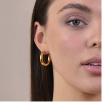 Oria Premium Gold Hoop Earrings