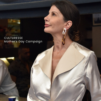 Harper Irregular Twists Drop Earrings (my ears are pierced)