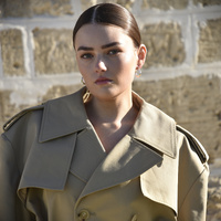 Giverny Artisan Fluid Huggie Earrings (Silver)