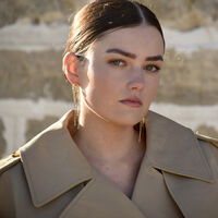 Stellar Drape Diamante Tassel Earrings (Gold)