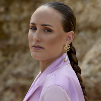 L 'amour 24K Luxury Baroque Pearl  Drop Earrings