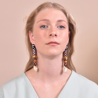 Allyriane Earthy Glory Statement Earrings (for non-pierced ears)