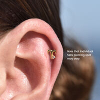 Aries Helix Screw Back Earring (Gold Single Piece)