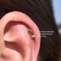 Scorpio Helix Screw Back Earring (Gold Single Piece)