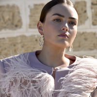 Vanora Two Tone Fluid Loop Earrings