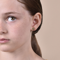 Little Broccoli Dainty Stud Earrings (Gold)