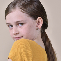 Little Broccoli Dainty Stud Earrings (Silver)