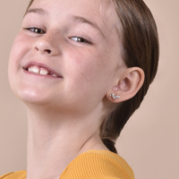 Dachshund Diamante Stud Earrings