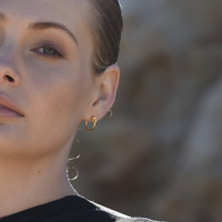 Tie A Knot Modern Hoop Earrings (Gold Vermeil)