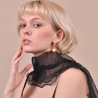 Darlene Contemporary Pearl Art Earrings