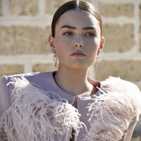 Aviva Two Tone Diamante Knot Earrings