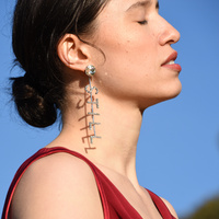 Never Still Crystal Diamante Earrings (my ears are pierced)