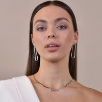 Tiffany Contemporary Flow Earrings (Platinum)