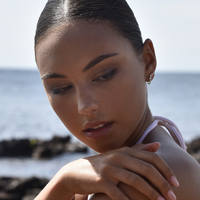 Gabrielle Pastel Diamante Climber Earrings (Green)