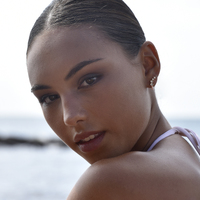 Gabrielle Pastel Diamante Climber Earrings (Pink)