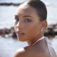 Gabrielle Pastel Diamante Climber Earrings (Yellow)