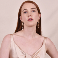 Elsa Boho Style Shell String Earrings (My ears are pierced)