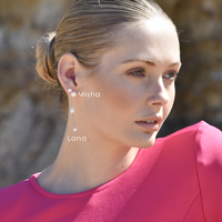 Misha Freshwater Pearl Stud Earrings