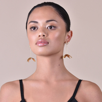 Jeane Modern Petal Drop Earrings (for pierced ears)