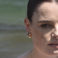 Draco Sculptural Puff Earrings (Gold Vermeil)