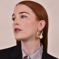 Adele Irregular Gold Flow Earrings