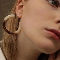 Carme Resin Hoop Earrings