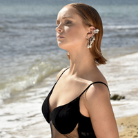 Florian Shimmer Dangle Climber Earrings